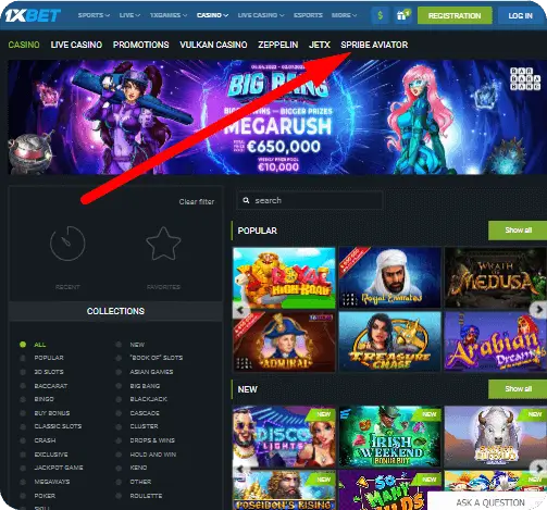 Cómo encontrar un Aviator en 1xbet